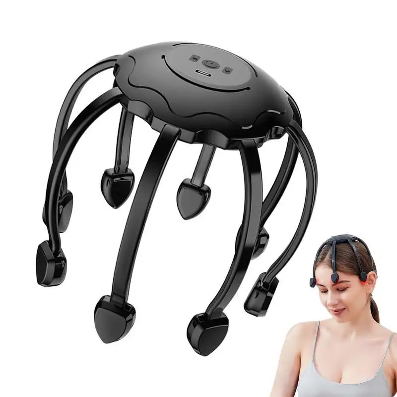 

Electric Head Massager Automatic Octopus Claw Scalp Massaging Tool Finger Massage Tool 8 Claw Head Massagers Electric Scalp