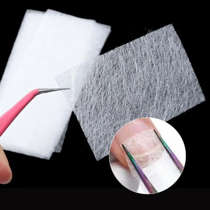 Nail Extension Silk Fiberglass Non-woven Silks Form Wrap Manicure Build UV Gel French Acrylic Glass Fiber Paper
