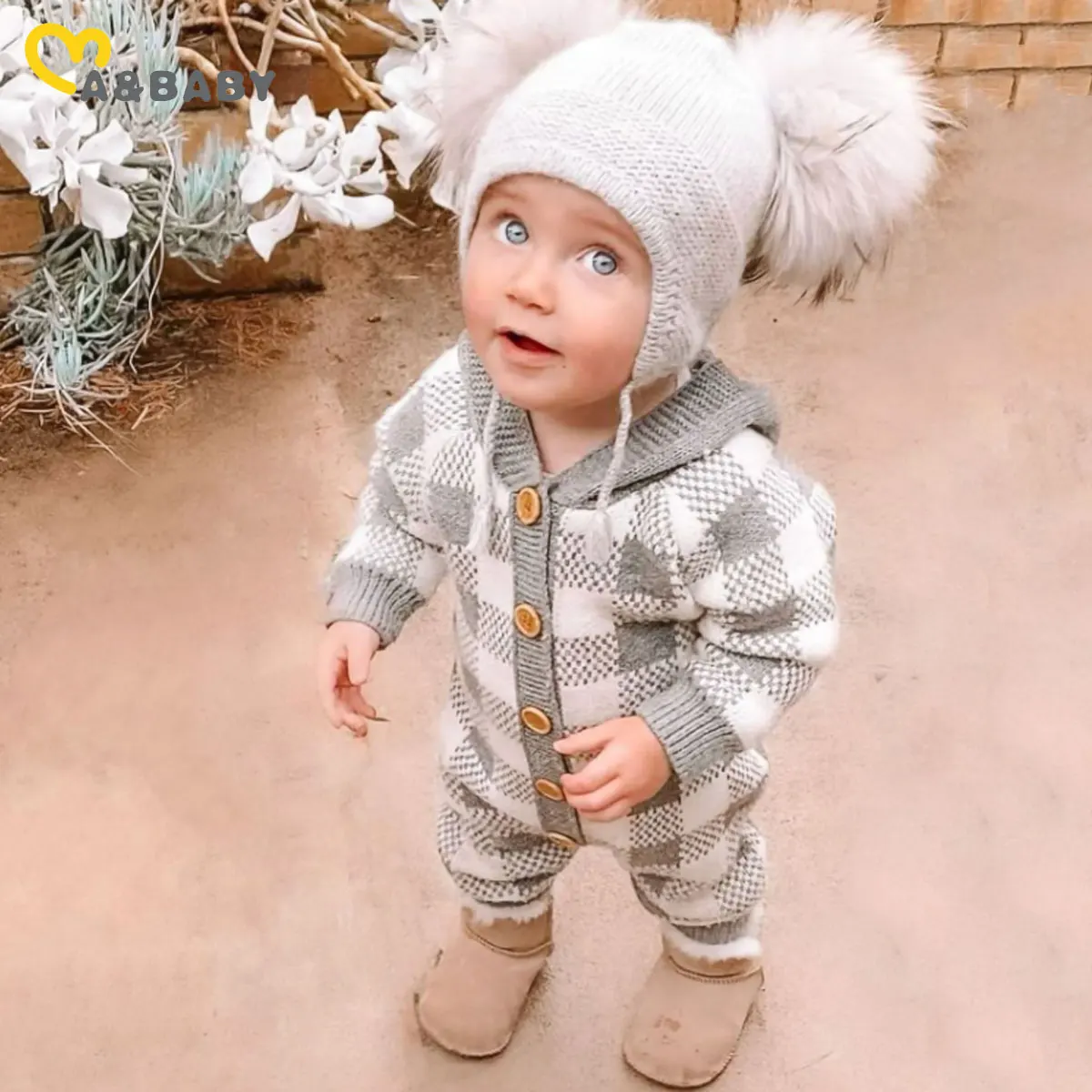 ma&baby 0-24M Knit Baby Overalls Newborn Infant Boy Girl Jumpsuit Warm  Plaid Pocket Romper Cute Fall Spring Baby Clothing - AliExpress