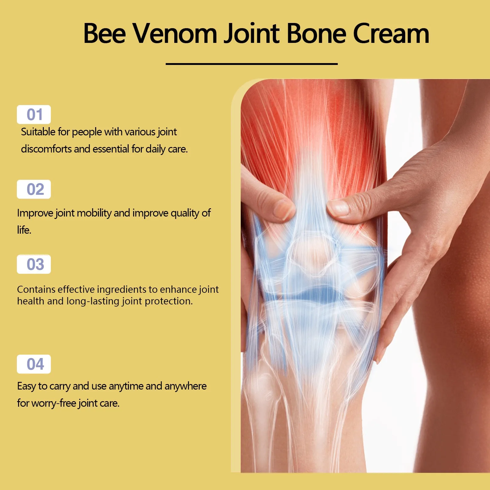 Bee Venom Bee Joint Soothing Gel Professional Treatment Gel Relieve Joint Soreness Cream Soothing Ointment Body Care Gift