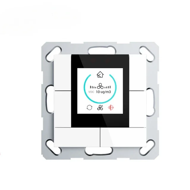 

European Standard KNX EIB K-bus Building Automation System Thermostat Temperature Panel 55mm for Smart Home