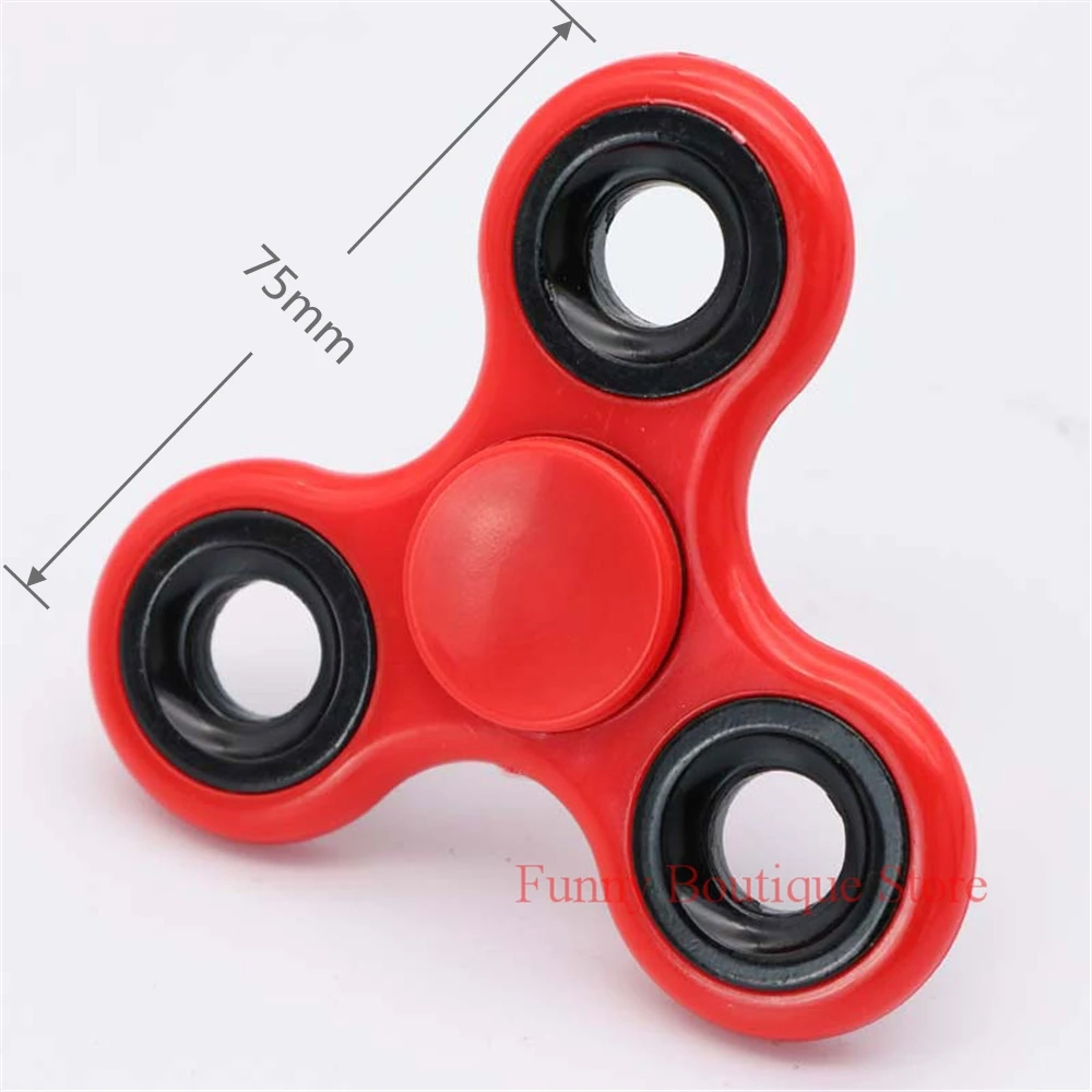 Red Hand Spinner ABS Fidget Spinner For Autism ADHD Anti Stress Creative Tri-Spinner High Quality Adult Kids Funny Toys Gift 5