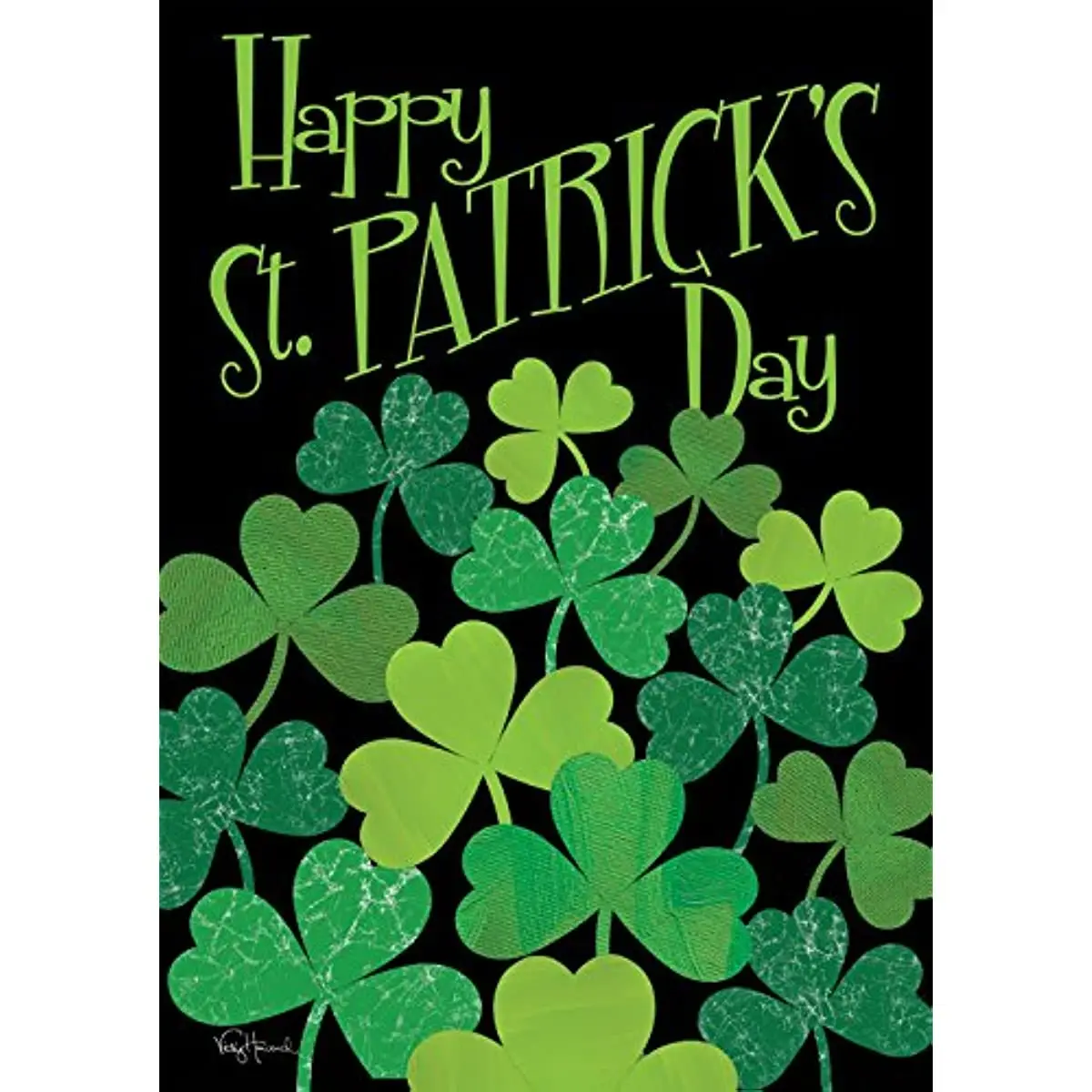 

Home Garden Shamrocks St Patricks Day Flag 12x18 Inch Double Sided Holiday Garden Flag for Outdoor House Flag Yard Decoration
