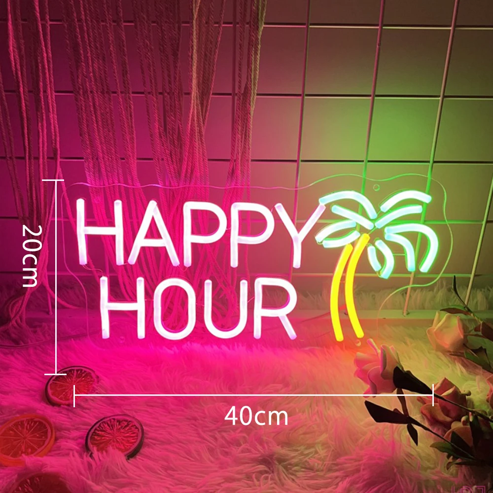Insegna al neon a LED per birra, luce al neon a LED per la decorazione di bar, negozi, locali notturni, alimentazione a batteria o USB, bianco giallo | Leroy Merlin