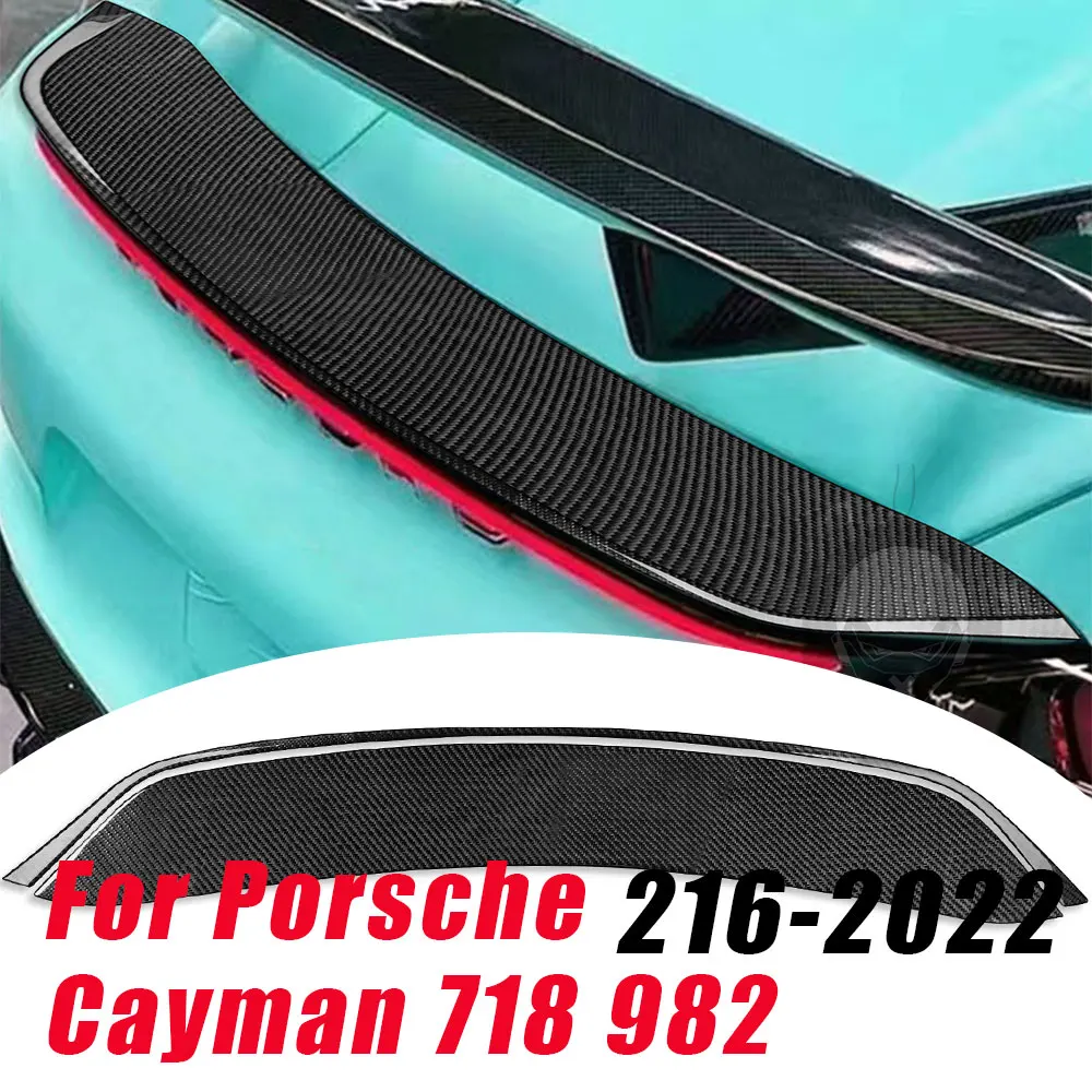 

For Porsche Boxster Cayman 718 982 2016-2022 car sports car rear wing stickers carbon fiber conversion car accessories