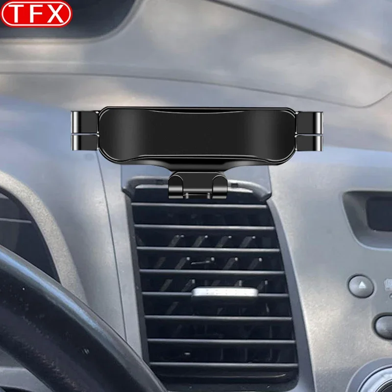 For Honda Civic 8th 2006-2009 Car Styling Mobile Phone Holder Air Vent Mount Gravity Bracket Stand Auto Modified Accessories