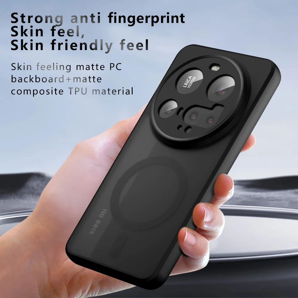 For Magsafe Magnetic Wireless Charging Case For Xiaomi 15 Ultra Xiaomi15Ultra 5G Shockproof Matte Back Cover Coque 5