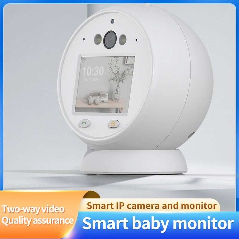 4MP PTZ Wifi Camera Video Call with 2.8 Inch IPS Screen Baby Cry Sound Detection Security IP Camera Baby Monitor iCSee