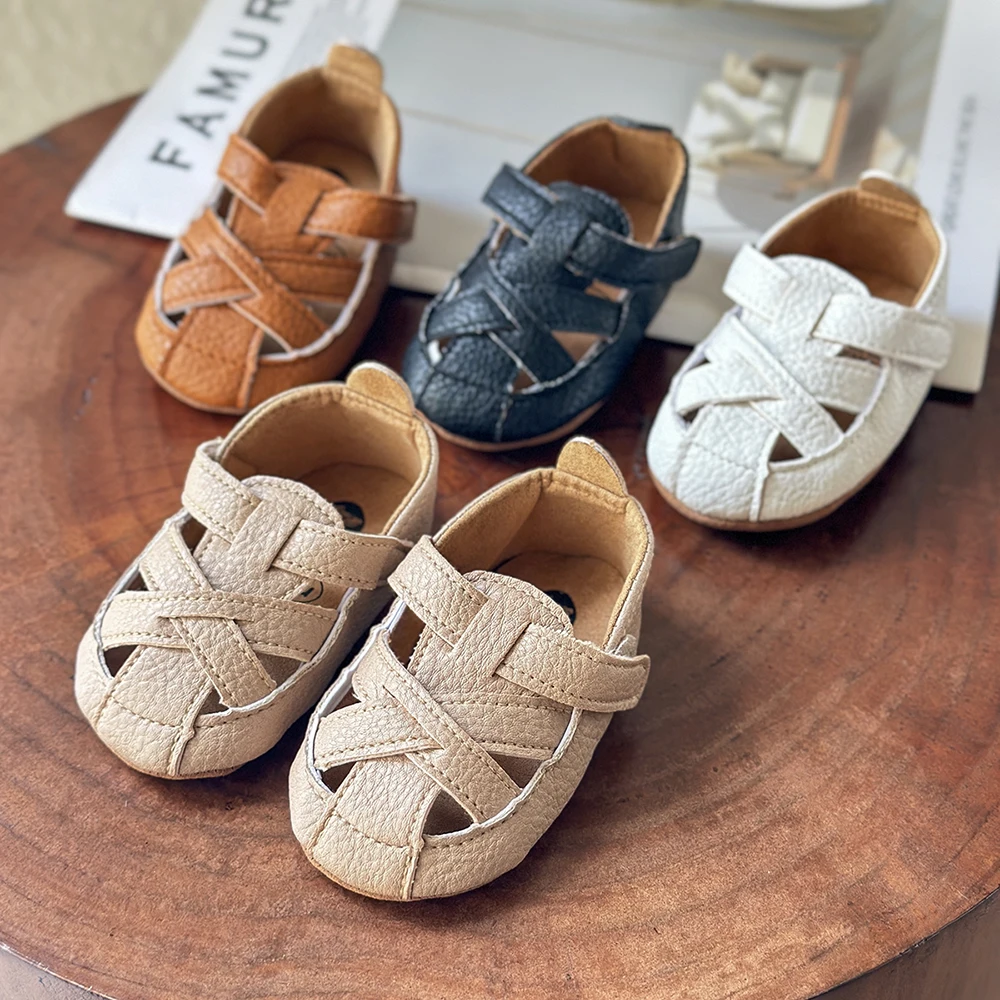 Infant Baby Boys Girls Summer Beach Sandals Breathable Athletic Anti-slip Soft Sole Newborn First Walker Crib Shoes 1