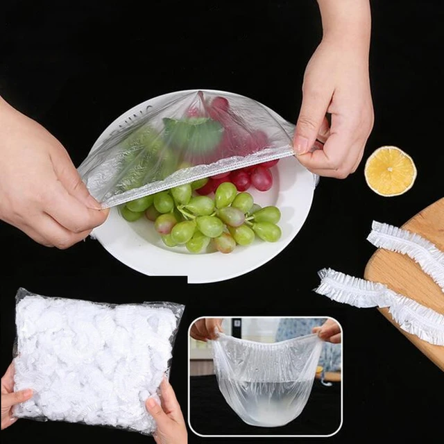 Elastic Food Storage Covers Reusable Stretch Plastic Wrap Bowl