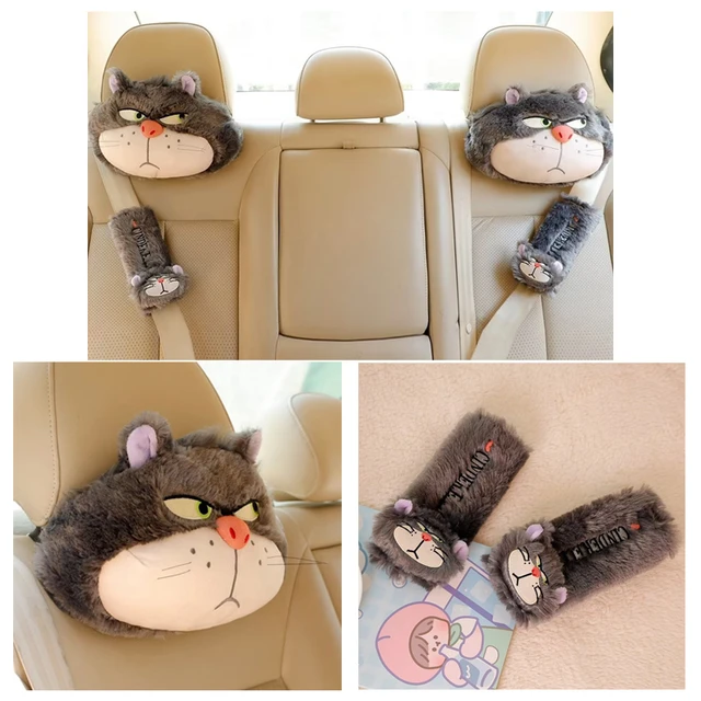 Disney Lovely Stitch Headrest For Chair Seat Belt Cover Car Seat