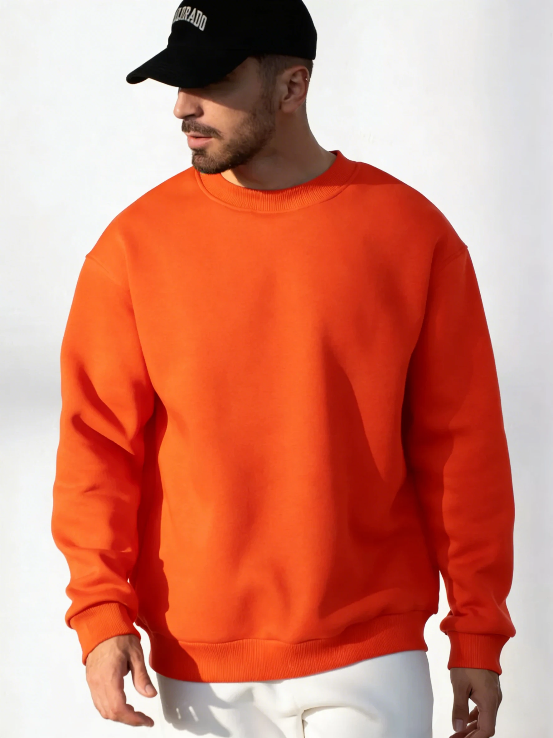 Herren-Fleece-Winter-Sweatshirts, Street-Fashion-Pullover, bequeme Basics, Tops, Sport, Freizeit, Sportbekleidung, tägliche klassische Kleidung – Detail 13