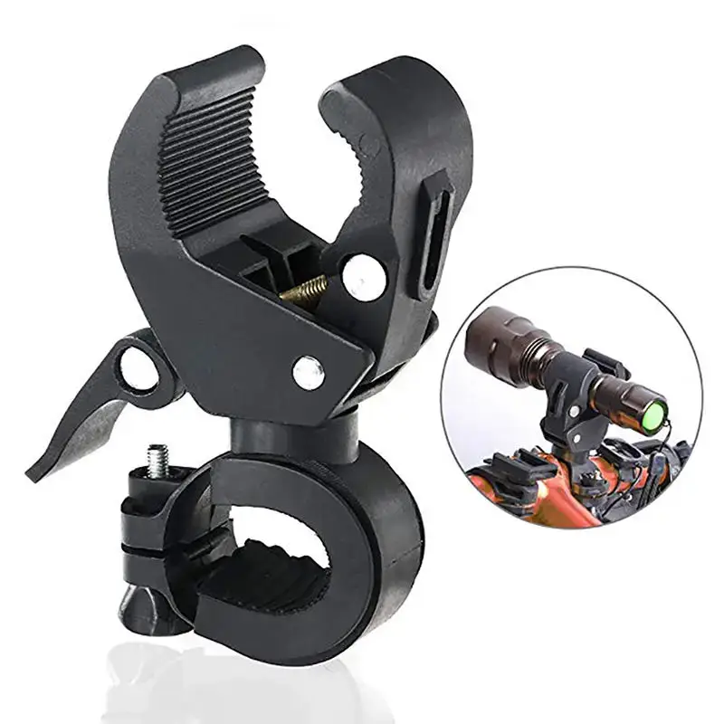Universal Fahrrad Taschenlampe Montage Halterung 180 Grad Rotierenden Lenker LED Licht Lampe Halterung Clamp Ständer Halter – Detail 1