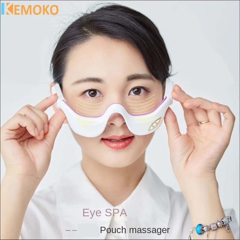 Micro Current Pulse Eye Massager Relieves Eye Fatigue Fades Dark Circle Anti Wrinkle Heating Therapy Eye Beauty Device LED New emer kenny fades into day 1 cd