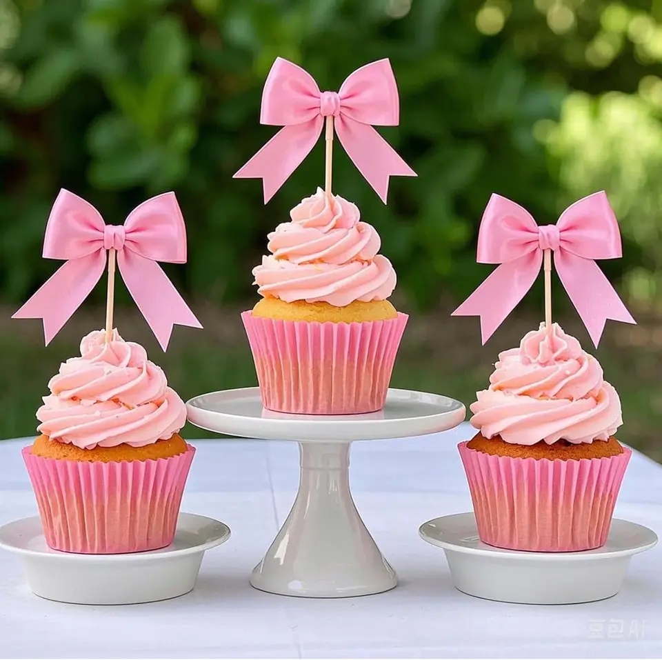 12 Stuks Taart Decoraties, Meisjes Taart Toppers en Cupcake Picks, Kinderen Partij Decoraties (Roze