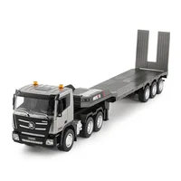 Genuine Huina Remote Control Flatbed Trailer Electric Truck Tractor Excavator Children'S Engineering Car Toy Gift For Christmas 1