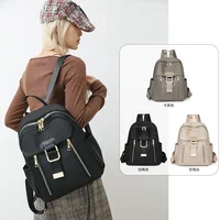 Nylon Backpack 2025 Spring New Fashion Versatile Women's Backpacking Travel Large Capacity Multi-functional Schoolbag 1