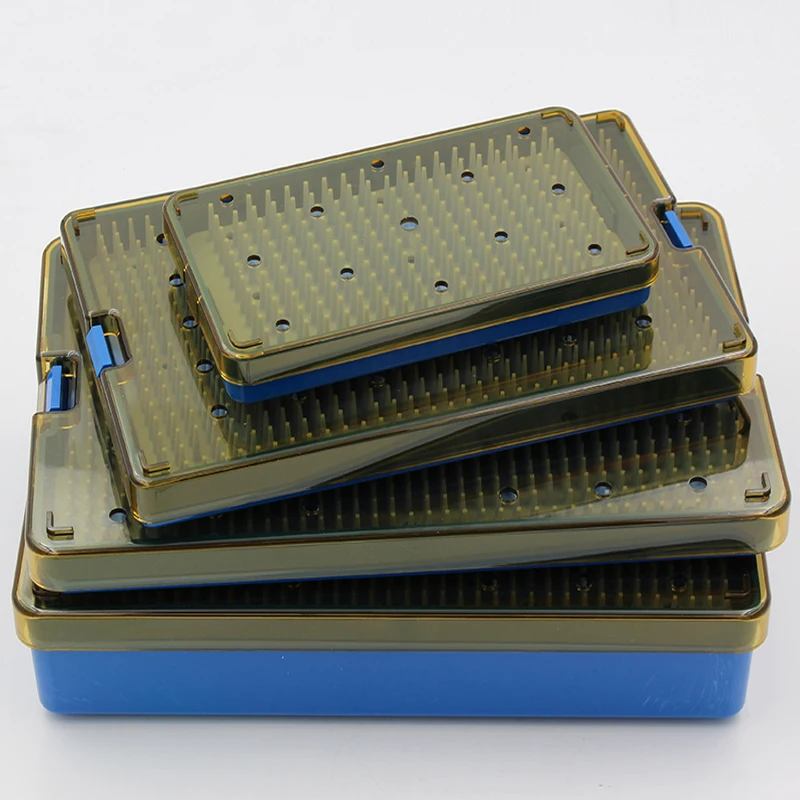 Imported silica gel sterilization box, ophthalmic surgery microscopic instrument sterilization, high temperature and high pressu