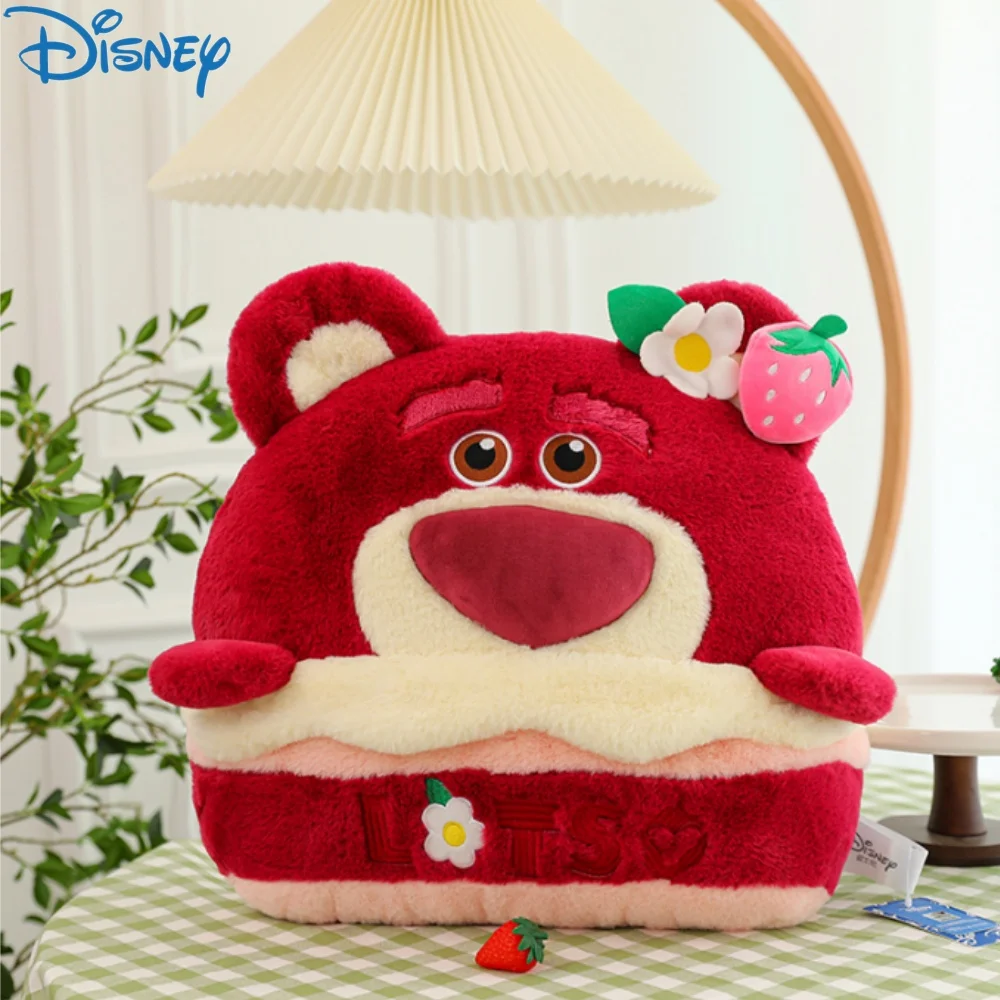 

Disney Lotso Stitch Cake Series Plush Doll Throw Pillow Two-in-one Multifunctional Plush Back Cushion With Blanlet Birthday Gif
