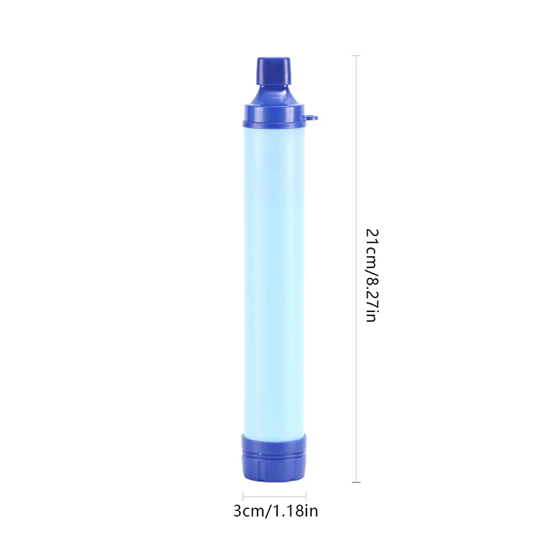 Outdoor Mini Water Filter Straw Camping Purification Portable Hiking Water Purifier for Survival or Emergency Supplies 1Set