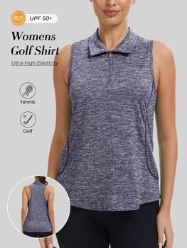 Women’s Sleeveless Golf Polo 1