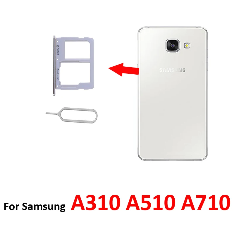 

SIM Card Tray Holder For Samsung A7 2016 A710 Galaxy A710F A710FD Original Phone Housing New Micro SD SIM Card Adapter Slot