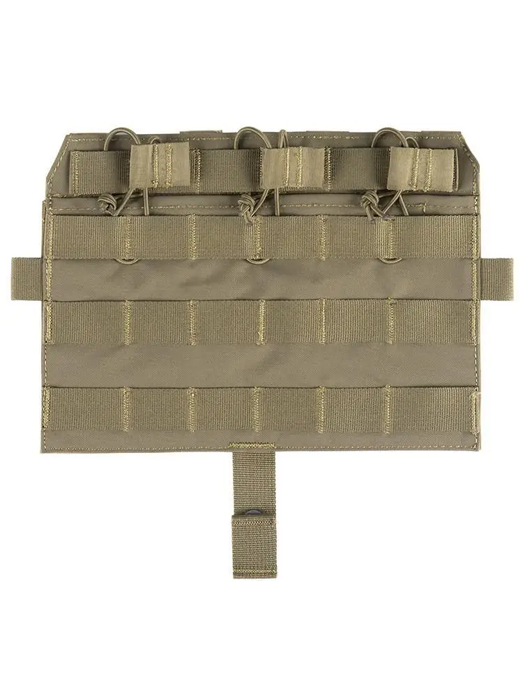 Taktische AVS Magazintasche mit Abnehmbarer Klappe, Molle Flache Dreifach-Magazintasche, Multicam M4 2.0 CPC Weste Frontpanel-Tasche – Detail 3