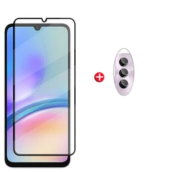 Premium 9H HD Tempered Glass Screen Protector with Full Cover Glue - Samsung A15 (1 Glass and 1 Len)