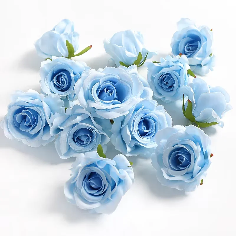 5/10Pcs 6cm Seide Rose Künstliche Blume Kopf Scrapbooking Hause Hochzeit Wand Dekoration Weihnachten DIY Kranz Candy box Kuchen Dekor – Detail 13