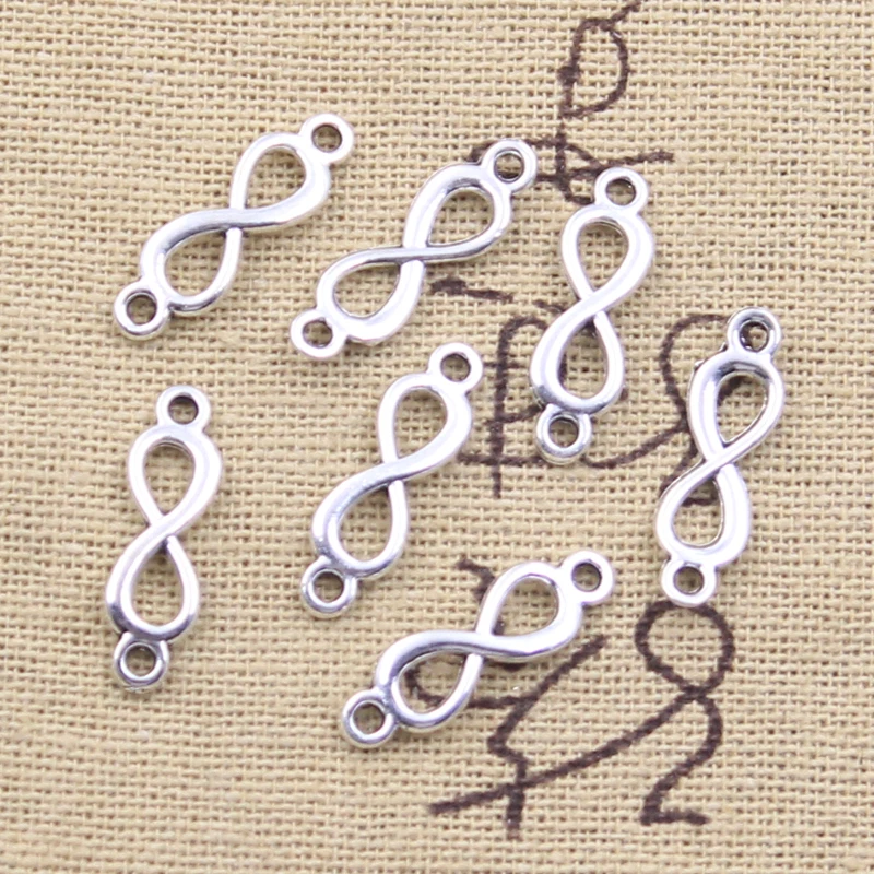 50pcs Silver Charms for DIY Jewelry Making