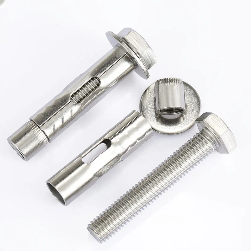 Expansion Bolts Bolts Uxcell M8x60mm 304 Stainless Steel External Hex Expansion Bolt Sleeve