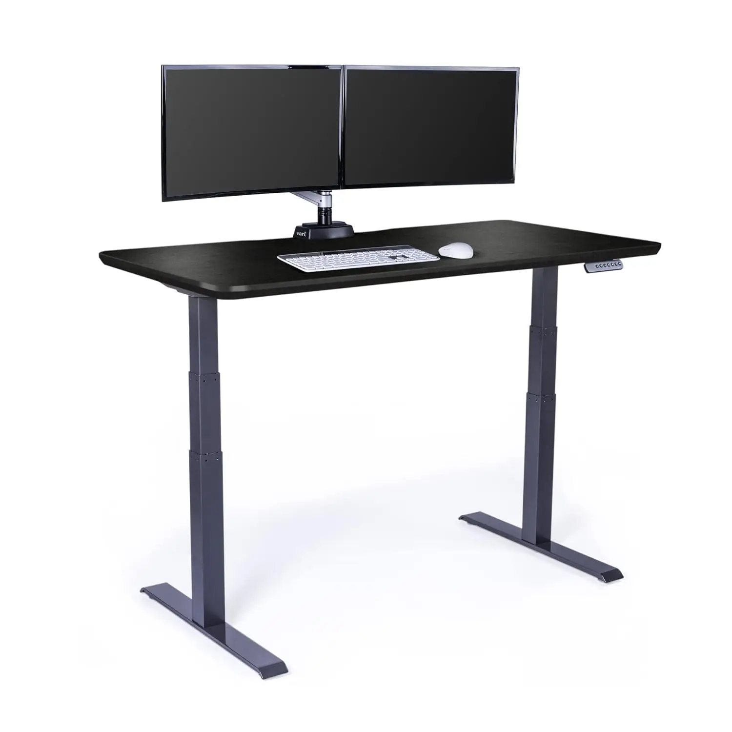 Electric Standing Desk - 60x30 Desk, Adjustable Height Stand Up Computer Desk - Dual Motor with Memory Presets, Stable T-Style L