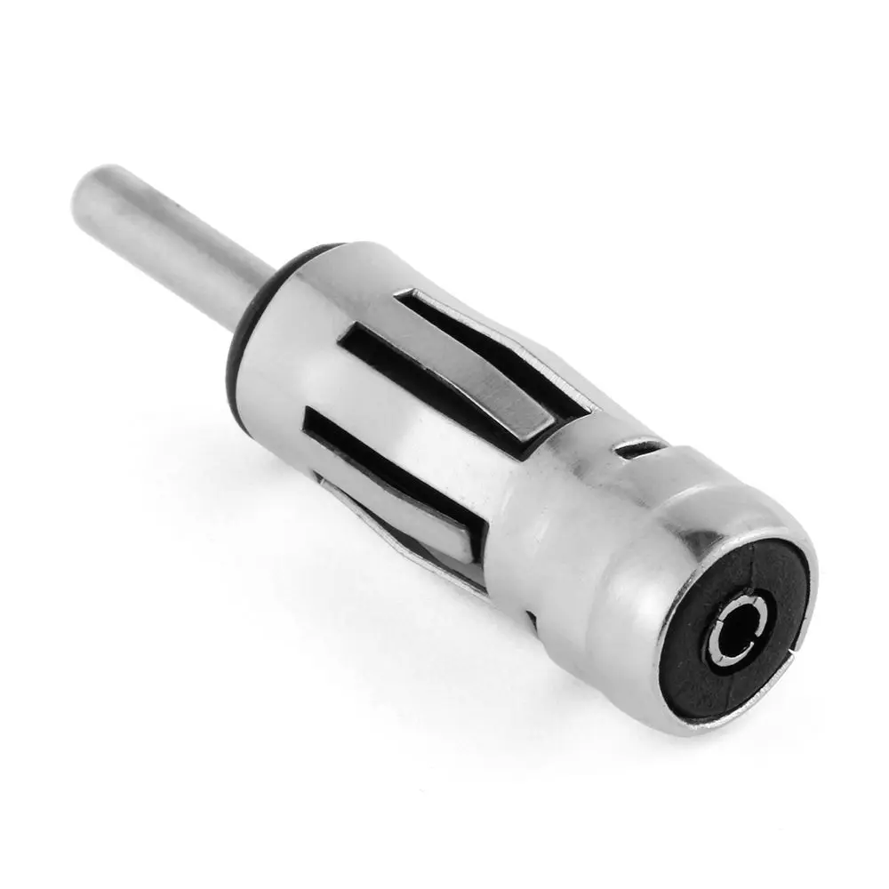 1PC Car Radio Stereo Antenna Adaptor Alloy Material Auto ISO To Din Connector Aerial Plug Car Radio Stereo Accessories