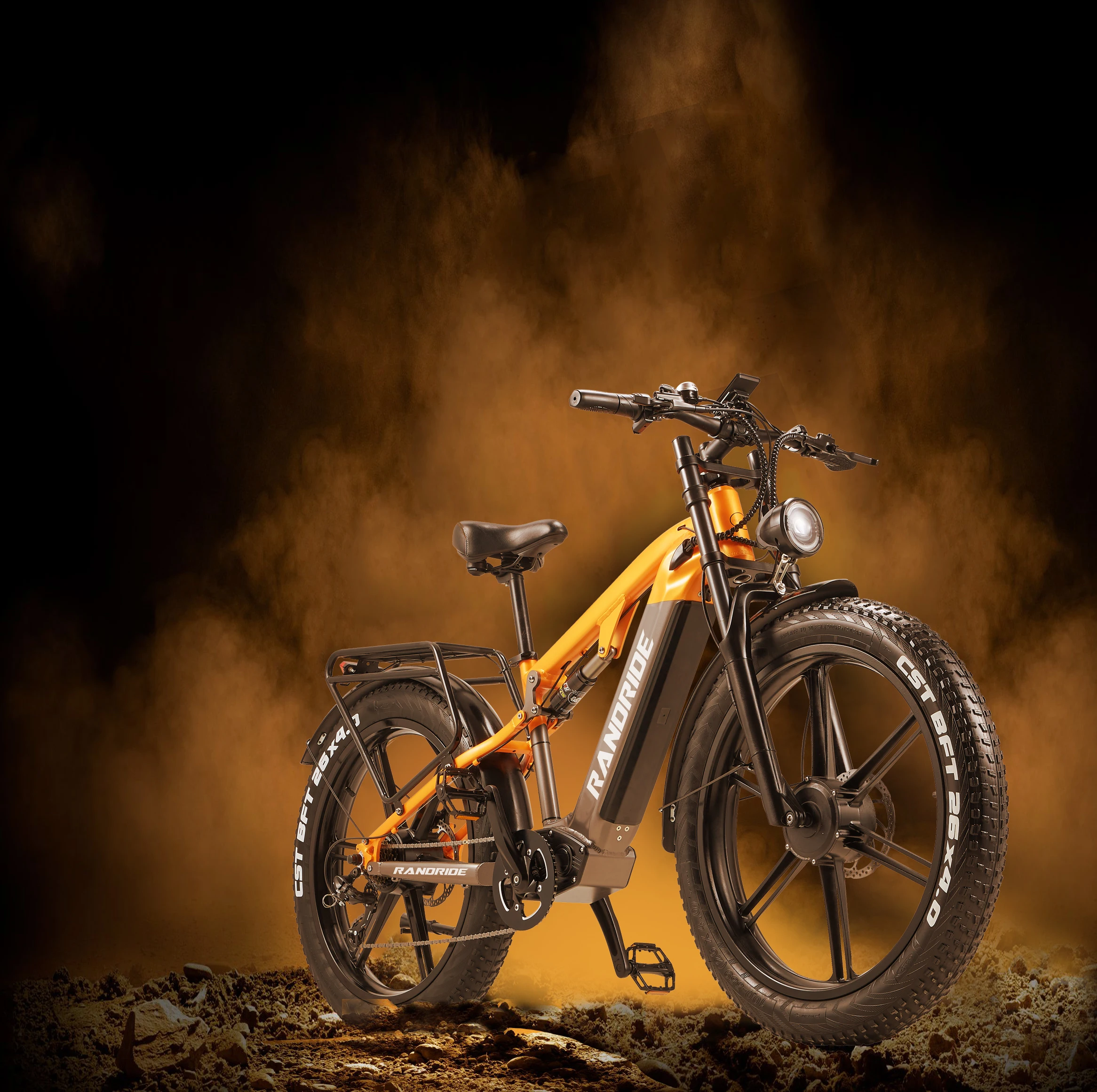 RandRide YX80M-2 Erwachsenen-Elektrofahrrad 45KM/H MAX Geschwindigkeit 90KM Reichweite 2000W Motor 26-Zoll-Reifen 48V 20AH Akku E-Bike – Detail 1