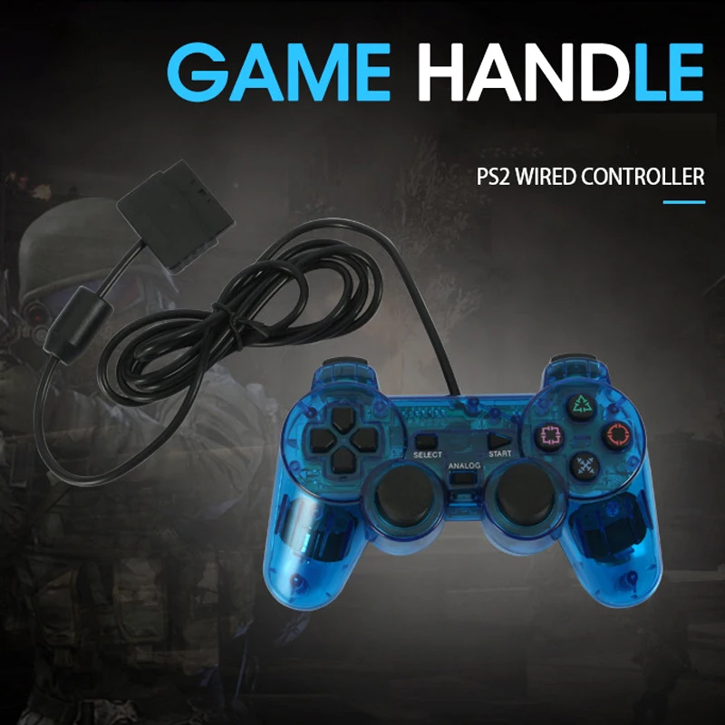 Wired Analog Controller Gamepad Joystick Joypad For PS2/PS1/PS One/PSX Console Dual Shock Vibration Joypad Wired Controller - 4