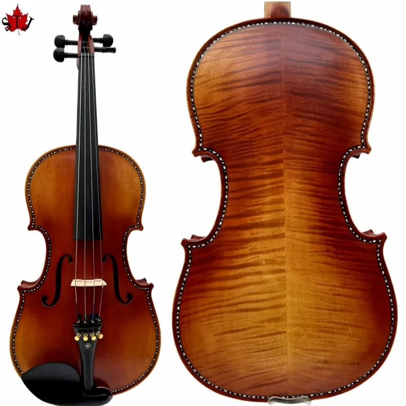 

Strad style SONG бренд Maestro 16 дюймов Альта, инкрустация красивая оболочка, клаер и мелодия Звук #15455