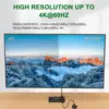 8K KVM HDMI Switch 2 Ports,KCEVE USB 3.0 KVM Switcher Box,Support 8K@60Hz 4K@120Hz for 2 Computers Share Mouse Keyboard Monitor 5