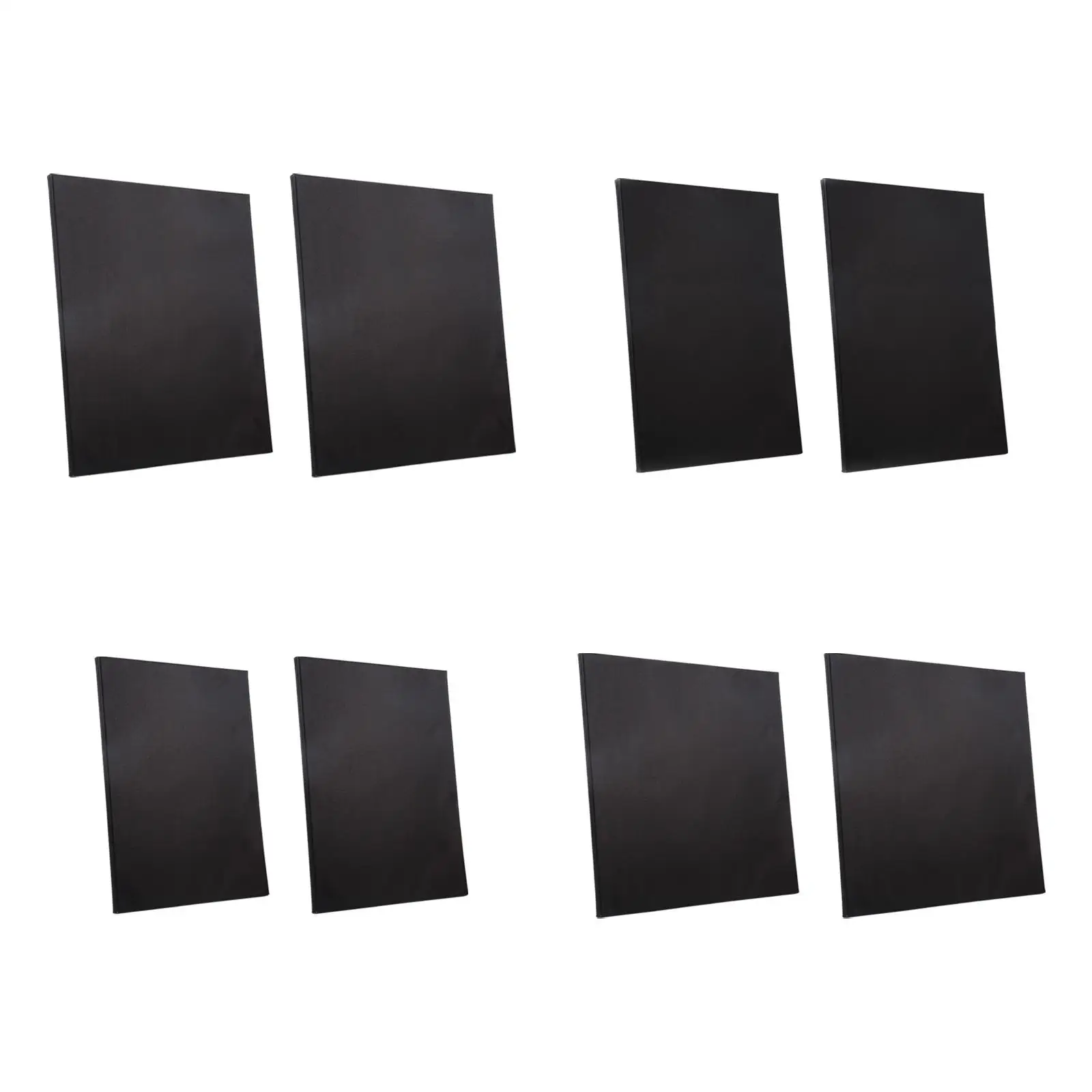 2Pcs 그림 캔버스 블랙 캔버스 아트 용품 아티스트 캔버스 나무 프레임 뻗어 블랙 캔버스, Tempera 공예에 대 한