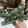 Wholesale Natural Green Jade Dragon carvings Rock crystal Loong Figurine for Desktop decoration 4
