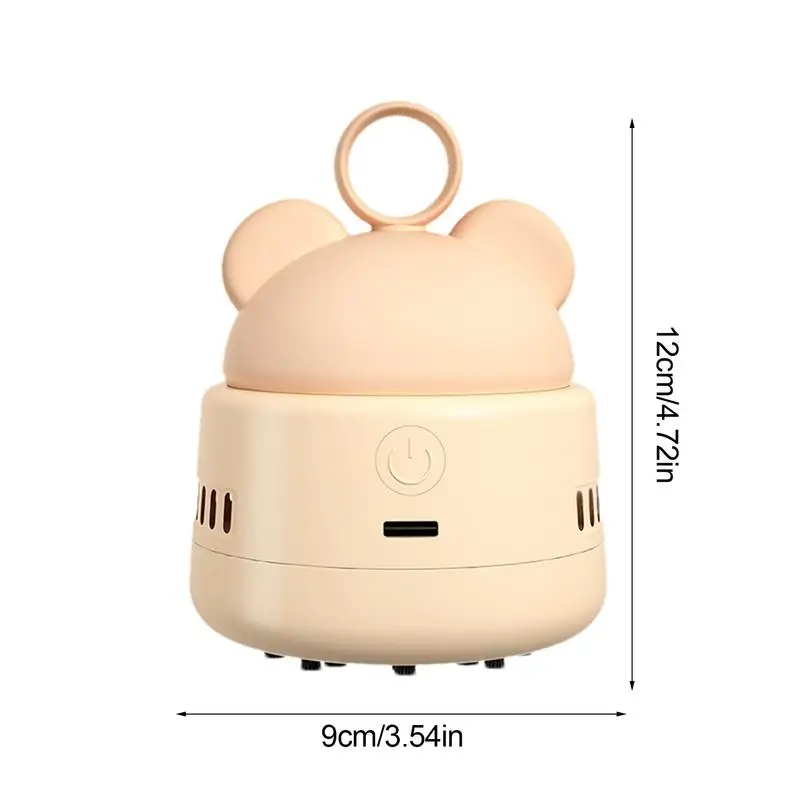 Desktop Vacuum Cute Portable Table Dust Vaccum Cleaner Crumbs -speed Cute Wireless Design Silicone Carry Handle USB Charging