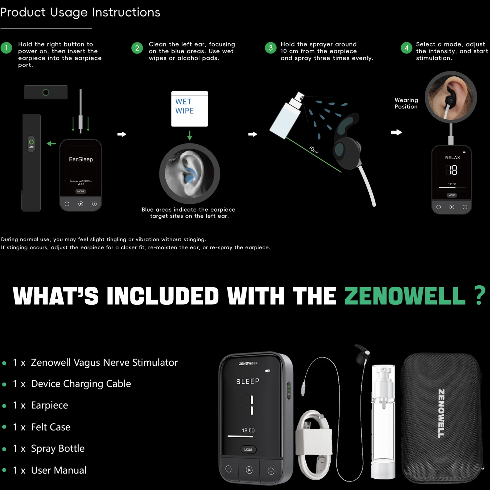 ZENOWELL リラクゼーションデバイス、不安軽減アイテム