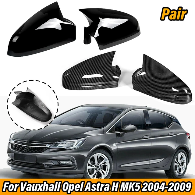 Cubierta de espejo retrovisor de coche, aspecto de fibra de carbono, azul,  para Opel, Vauxhall, Astra H, 2004-2013 - AliExpress