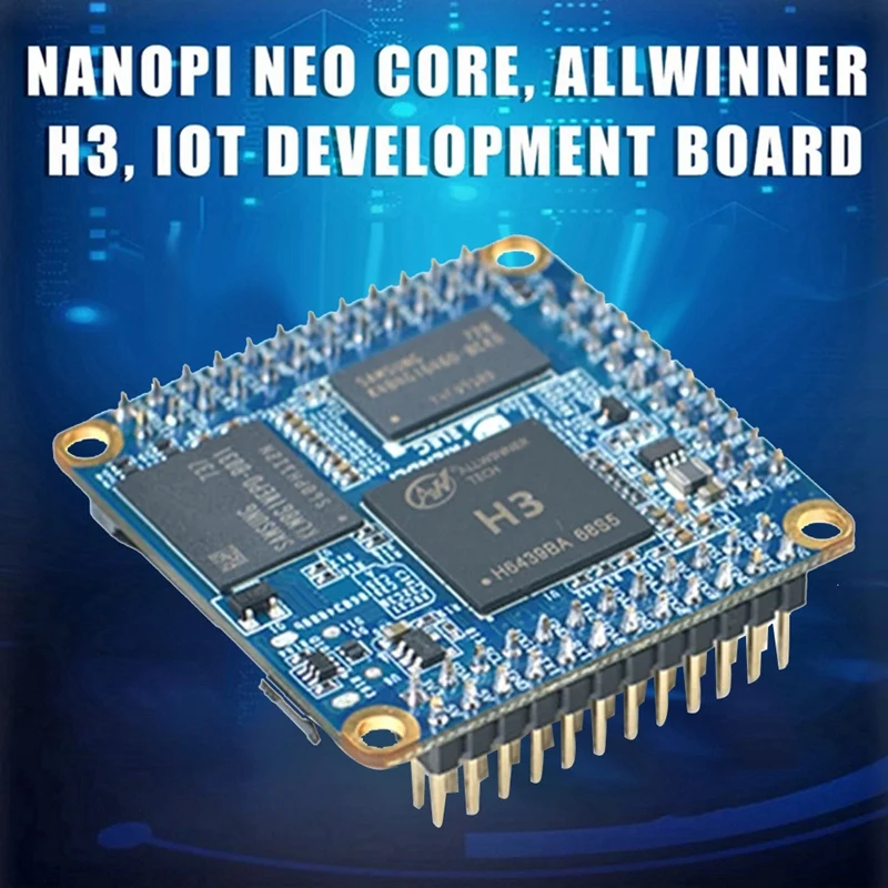Nanopi NEO 코어 Allwinger H3 쿼드 코어 보드, 마이크로 USB 라인 용접 핀 헤더 포함, 256MB + 4G