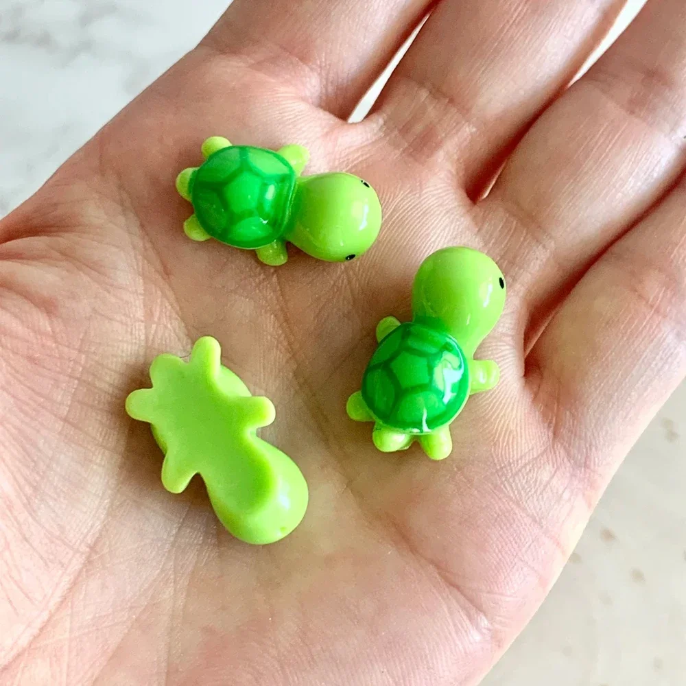 50pcs Adorable Mini Resin Turtle Miniature Cute Fairy Garden Ornament Micro Landscape Turtles Home Plants DIY Craft Decoration 4