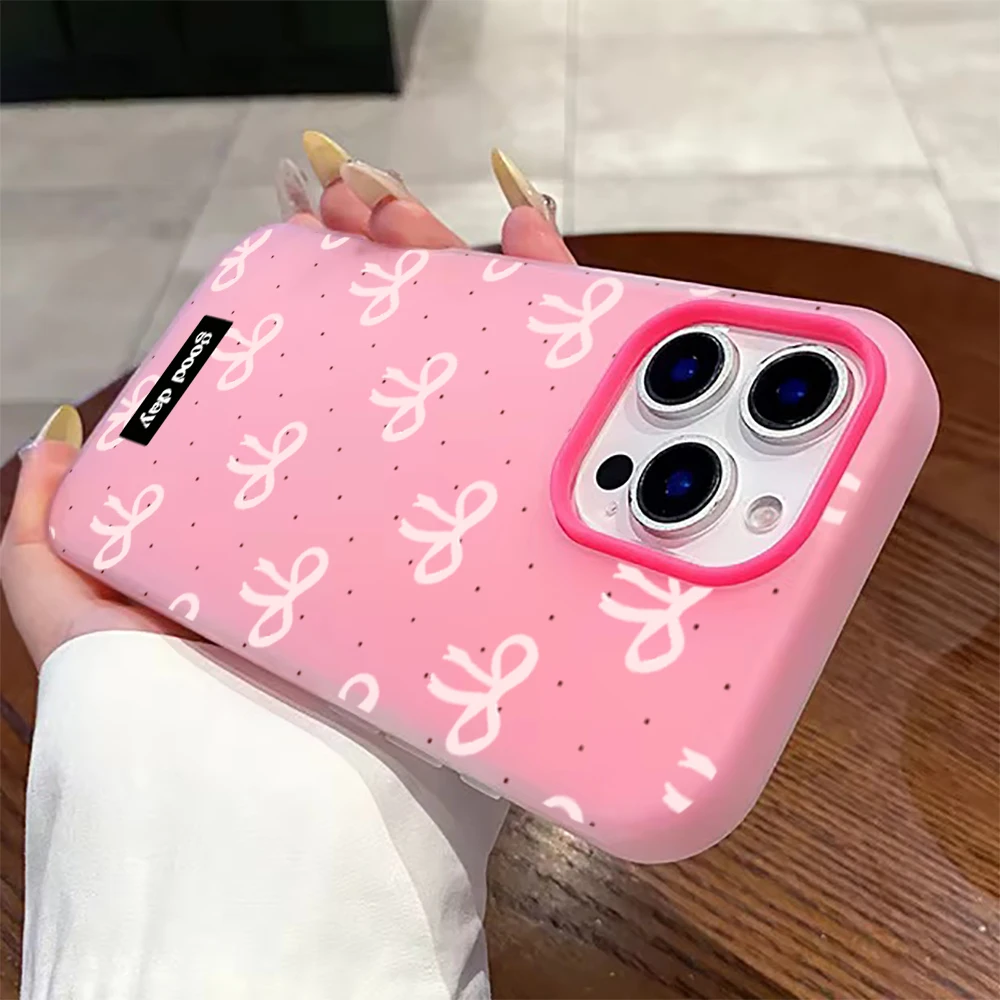 Bowknot Polka Dot Phone Case Cover