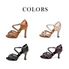 DKZSYIM Women Latin Dance Shoes Ballroom Girls Tango Jazz Party Salsa Shining Rhinestones Sexy Wedding Dance Shoes Soft Bottom 3