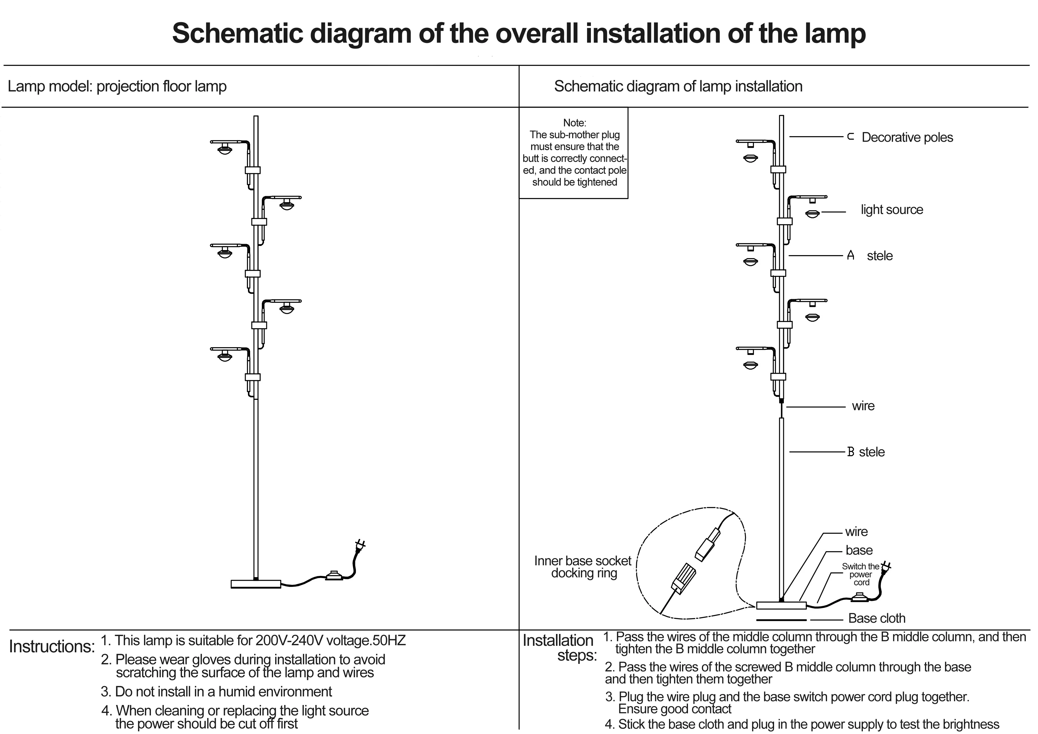 Moderne Projektions-Stehlampe im italienischen Design, Regenbogen-Stehleuchte für Wohnzimmer, Schlafzimmer, Wohnzimmer-Sofa, hohe LED-Stehleuchte – Detail 22