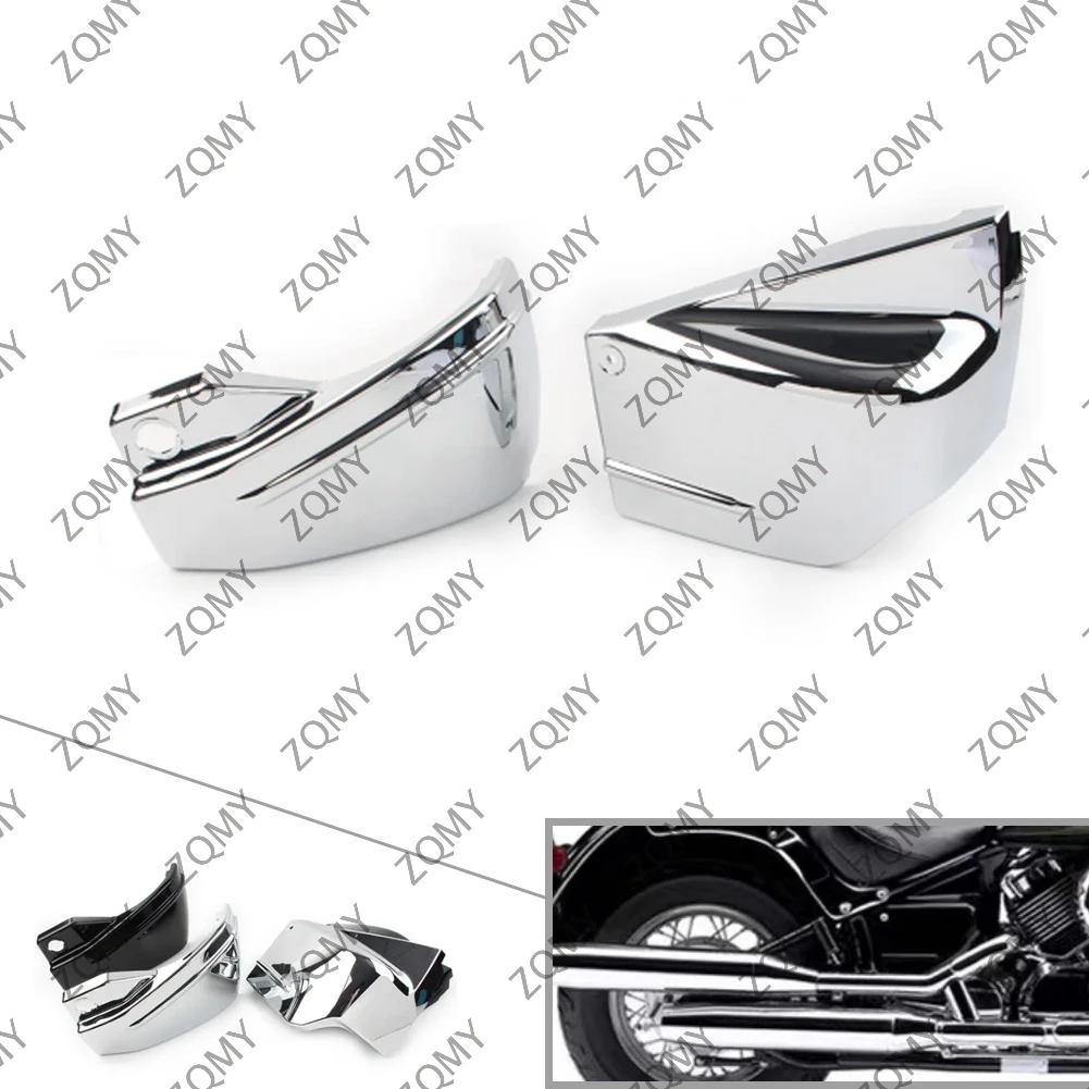 

1 пара, защитная крышка для аккумулятора мотоцикла Yamaha V Star 650 DragStar 650 XVS650 XVS650A