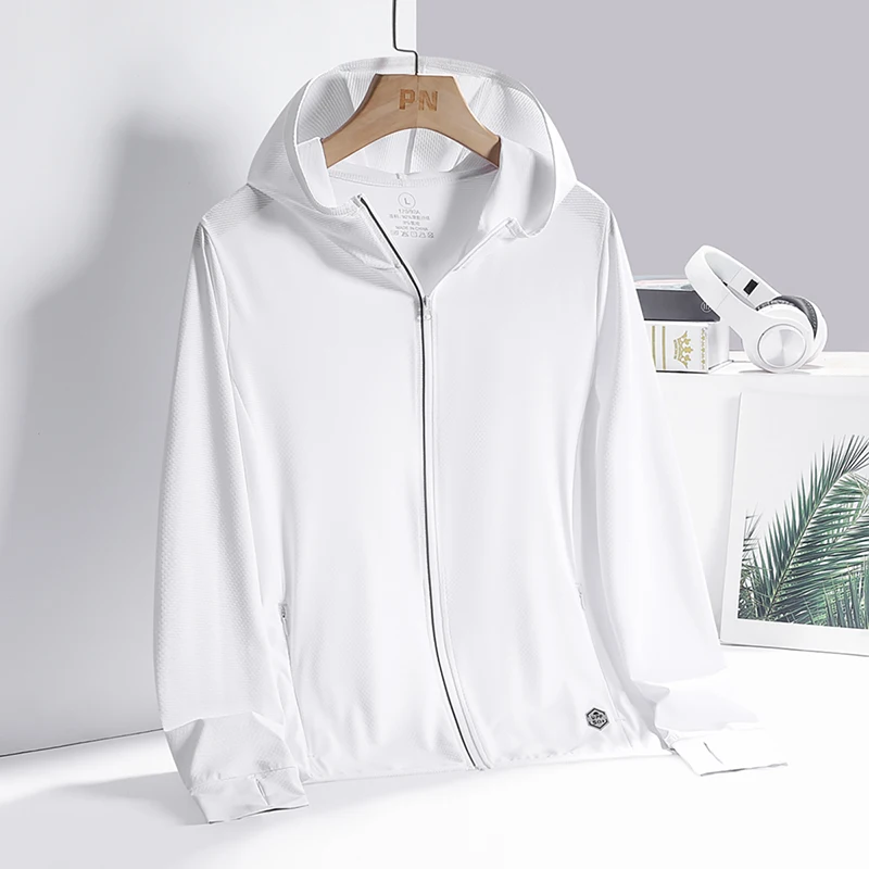 Sports Jacket Men Women Ice Silk Breathable Sunscreen UV Resistant Outdoor Sports Couple Lightweight