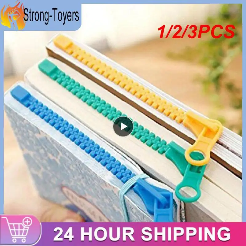 

1/2/3PCS Creative Zipper Bookmark for Pages Books Readers Children Collection